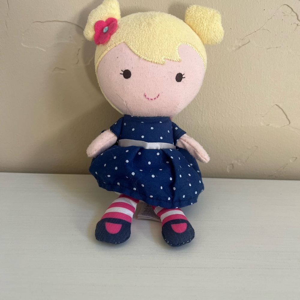 Polka Dot Dress Plush Doll